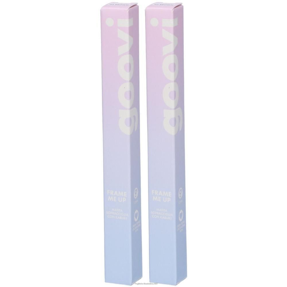 Acquista Online goovi frame me up matita sopracciglia con kabuki colore 03 brown 2x1 s e Cerca il miglior prezzo