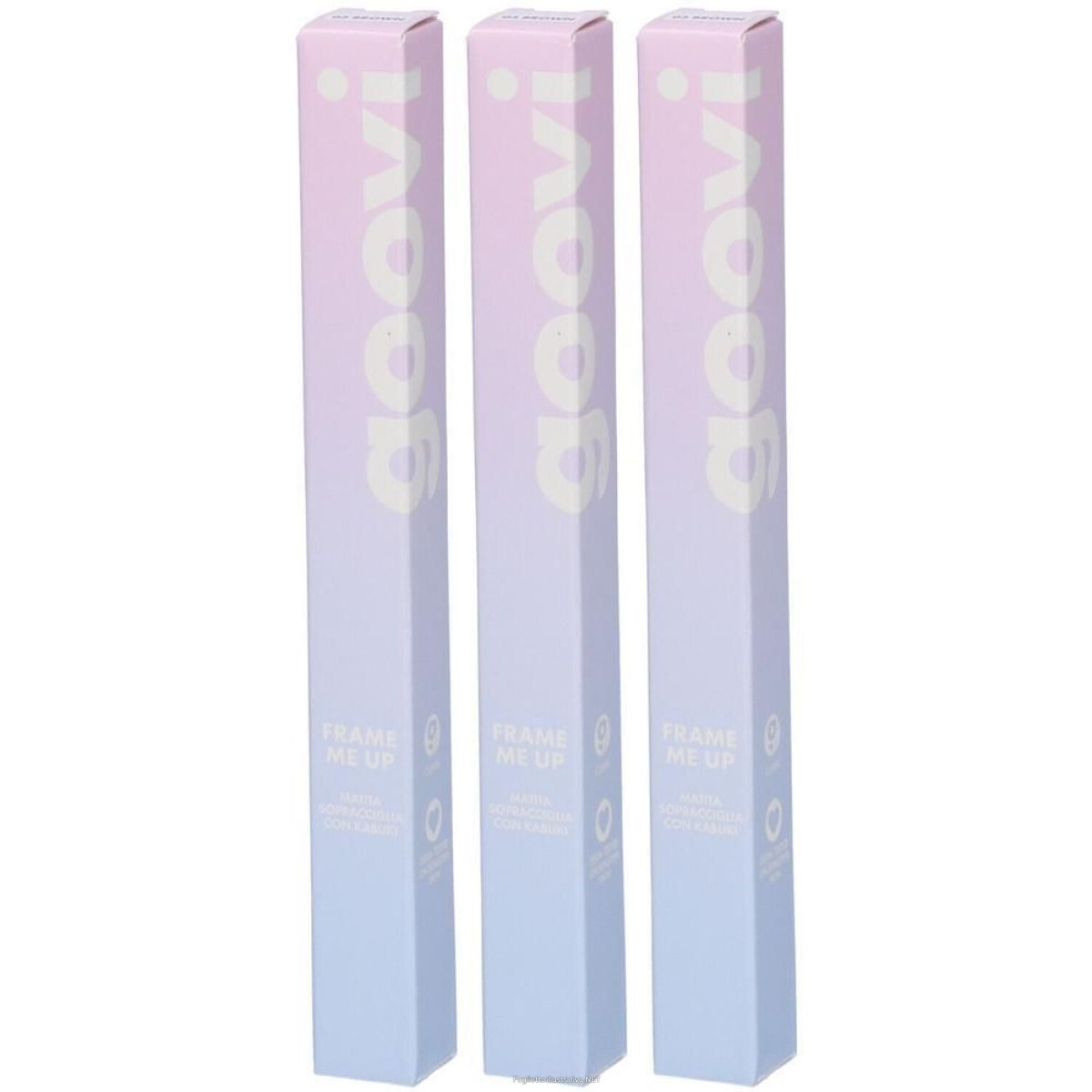Acquista Online goovi frame me up matita sopracciglia con kabuki colore 03 brown 3x1 s e Cerca il miglior prezzo