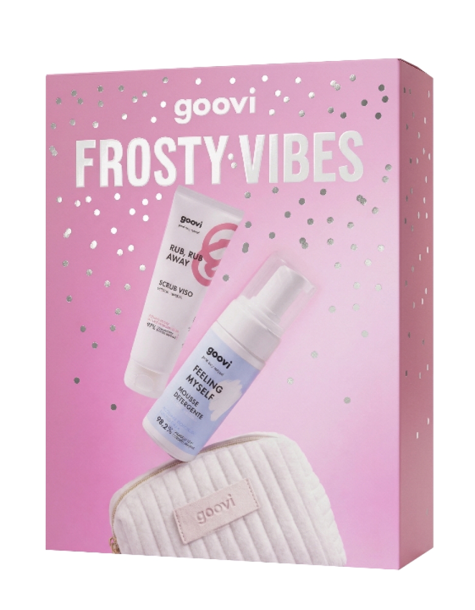 Acquista Online Goovi frosty vibes cofanetto con rub rub away scrub viso 75 ml + feeling myself mousse detersione 100 ml e Cerca il miglior prezzo
