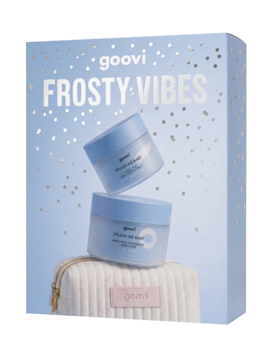 Acquista Online Goovi frosty vibes cofanetto con splash me baby maschera detergente idratante 100 ml + splash me baby crema viso idratazione 100h 50 ml e Cerca il miglior prezzo
