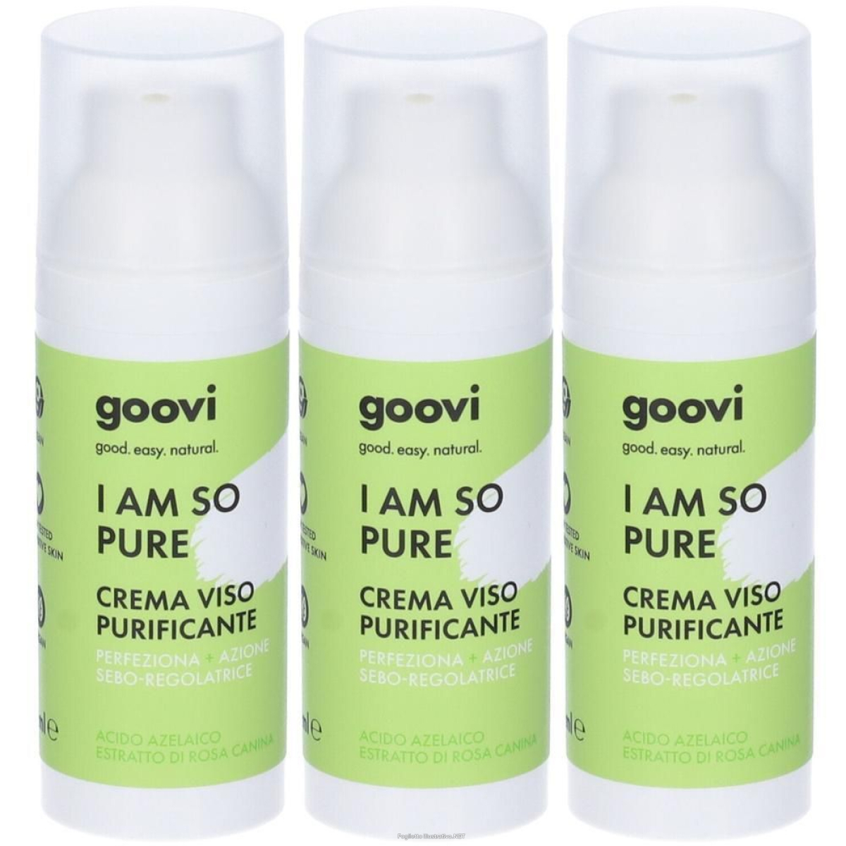 Acquista Online goovi i am so pure crema viso purificante 3x50 ml e Cerca il miglior prezzo