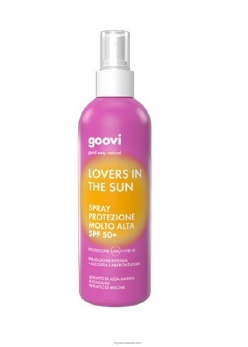 Acquista Online goovi lovers in the sun spf 50+ 200 ml spray latte solare protezione molto alta corpo e Cerca il miglior prezzo