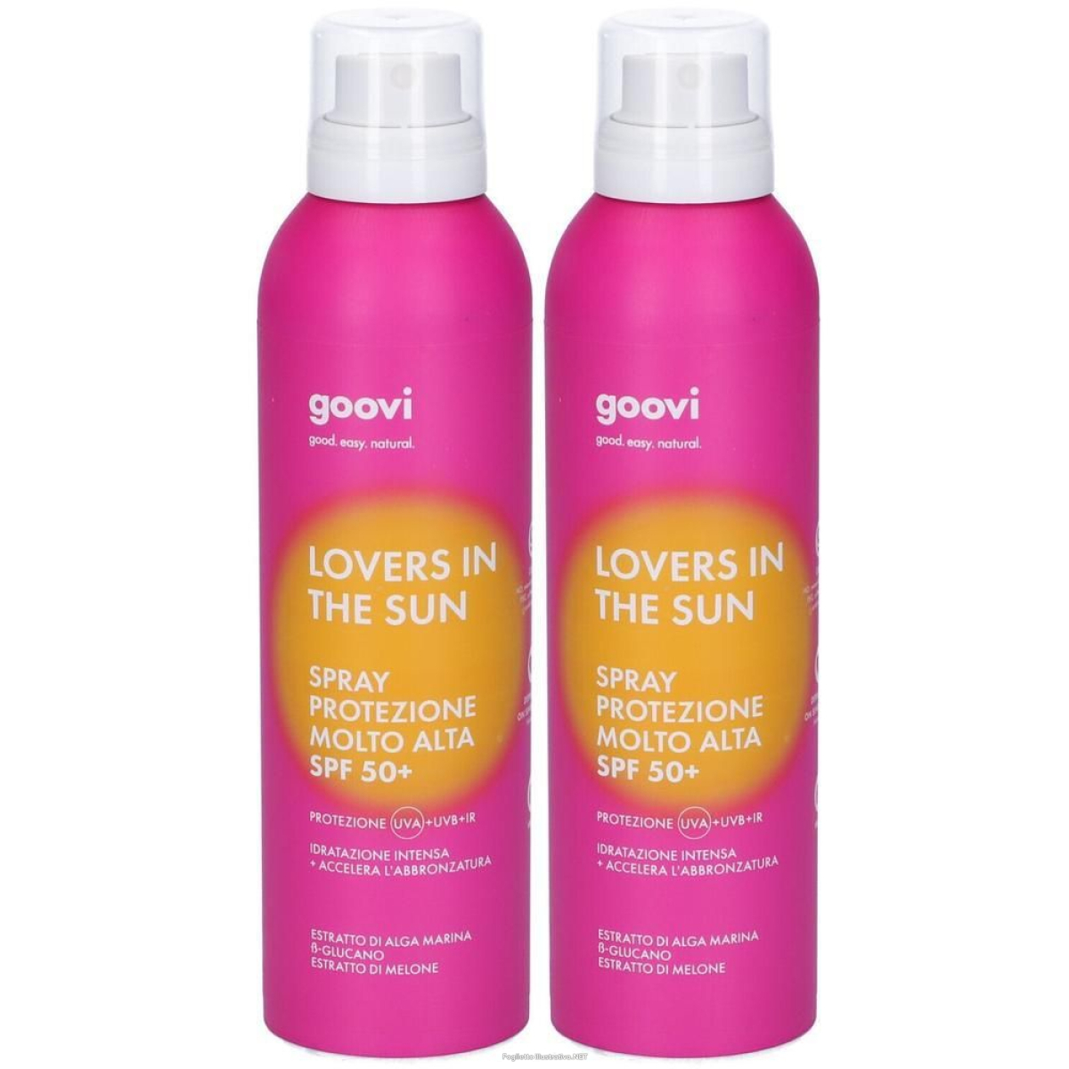 Acquista Online goovi lovers in the sun spray solare corpo protezione molto alta spf50 e Cerca il miglior prezzo