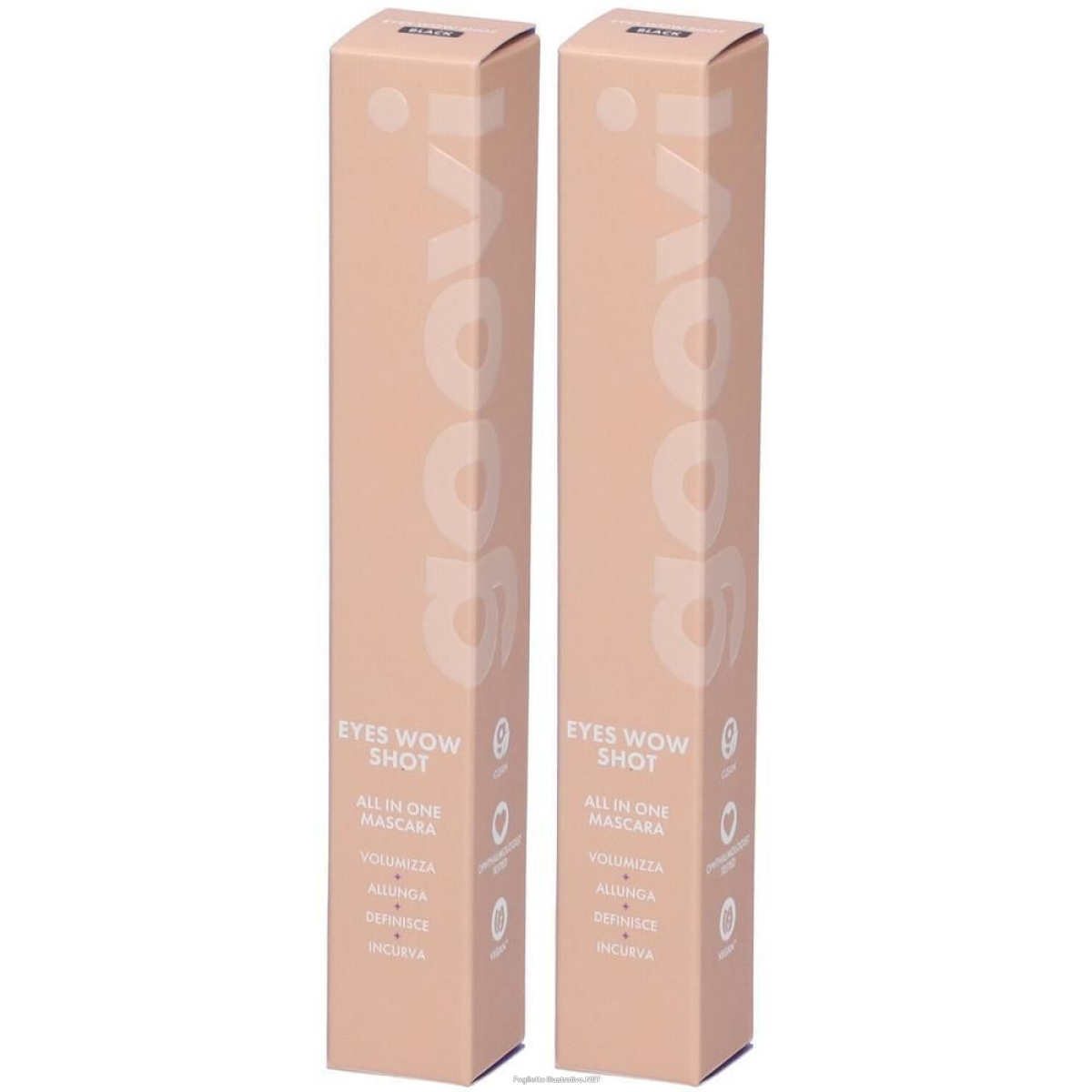 Acquista Online goovi mascara all in one 01 black 2x10 ml e Cerca il miglior prezzo