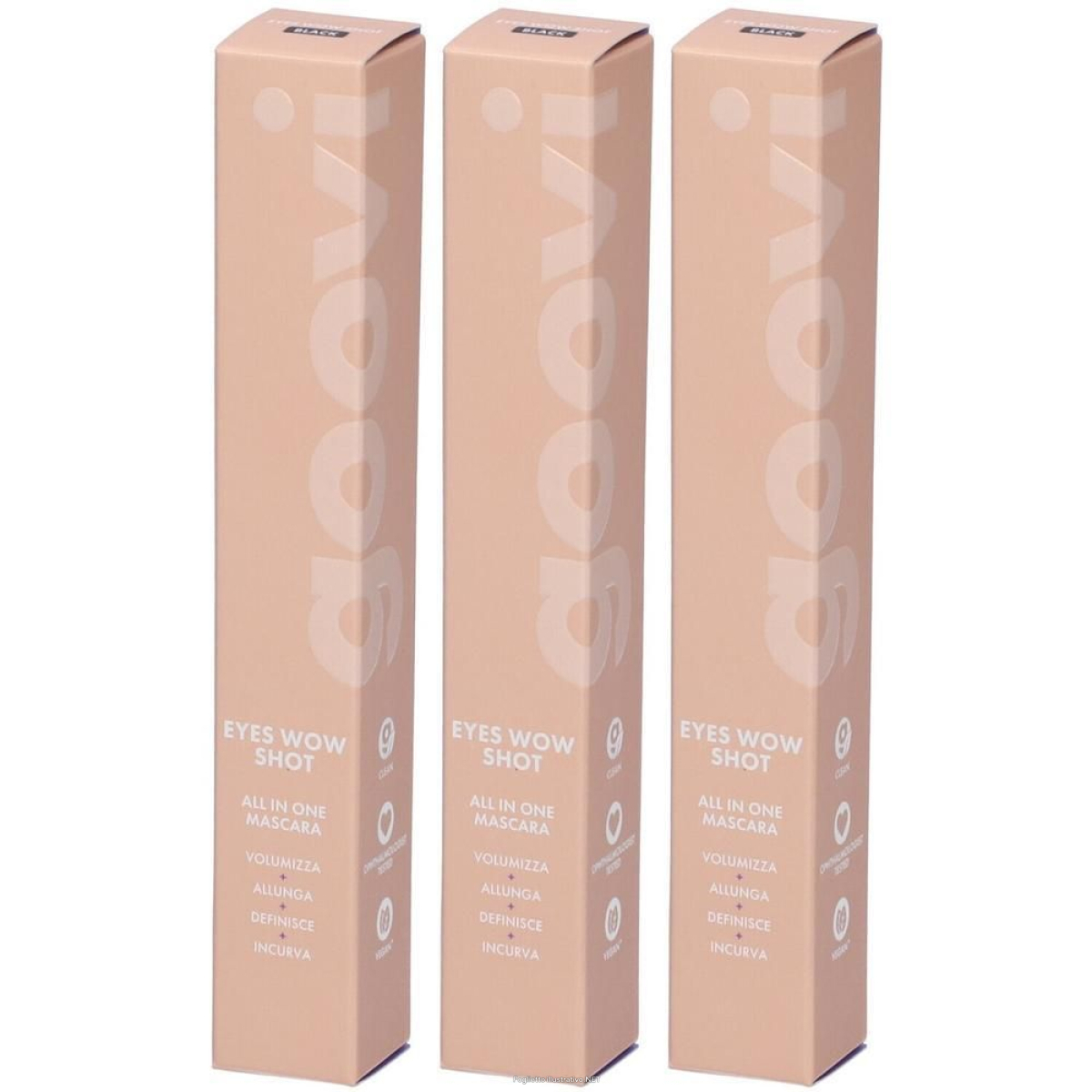 Acquista Online goovi mascara all in one 01 black 3x10 ml e Cerca il miglior prezzo