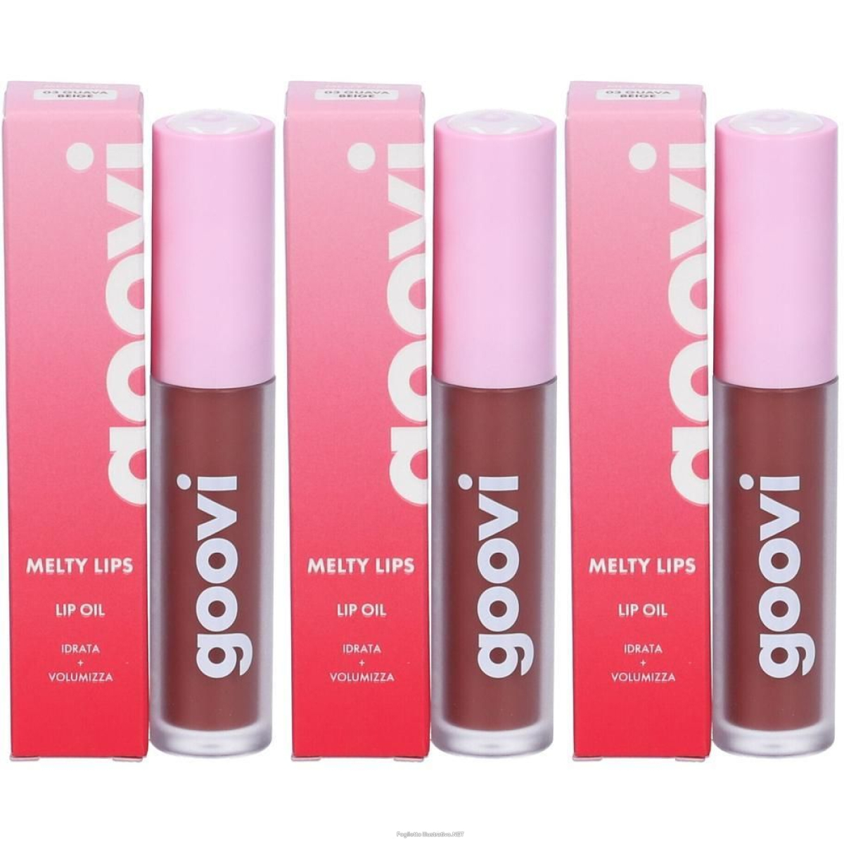 Acquista Online goovi melty lips olio labbra tonalità 03 guava beige 3x4 ml e Cerca il miglior prezzo
