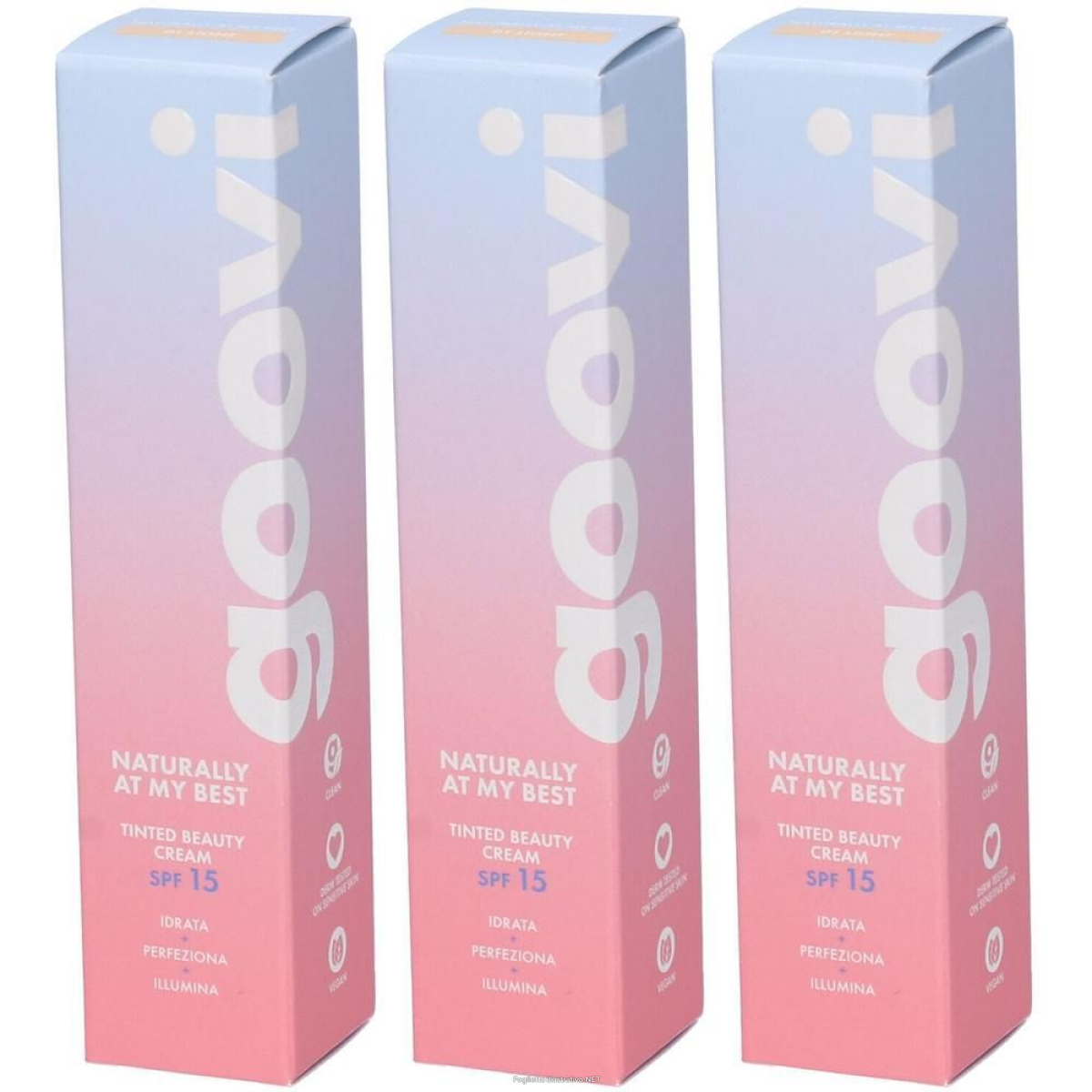 Acquista Online goovi naturally at my best tinted beauty cream spf 15 colore 01 light e Cerca il miglior prezzo