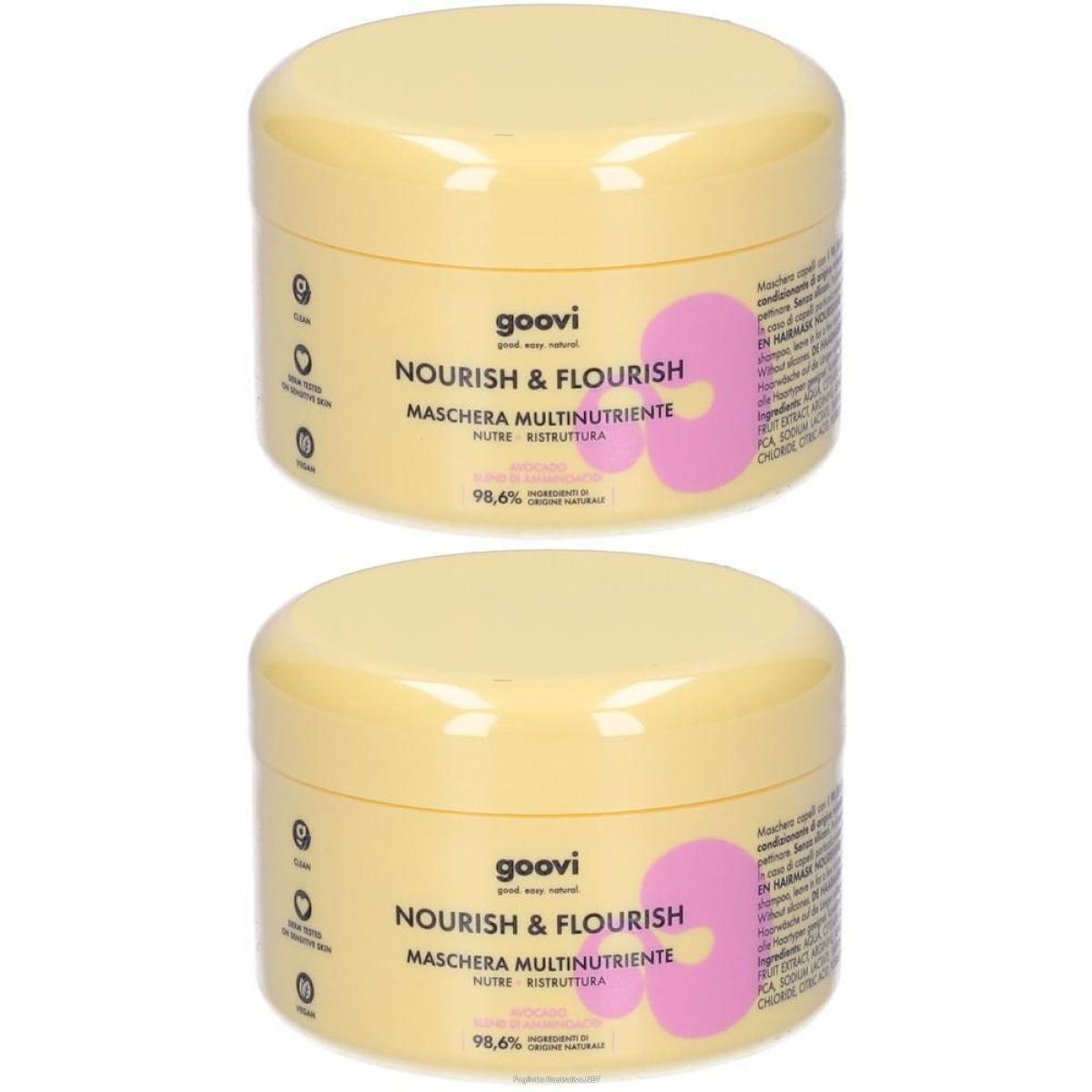 Acquista Online goovi nourish & flourish maschera multinutriente 2x200 ml e Cerca il miglior prezzo