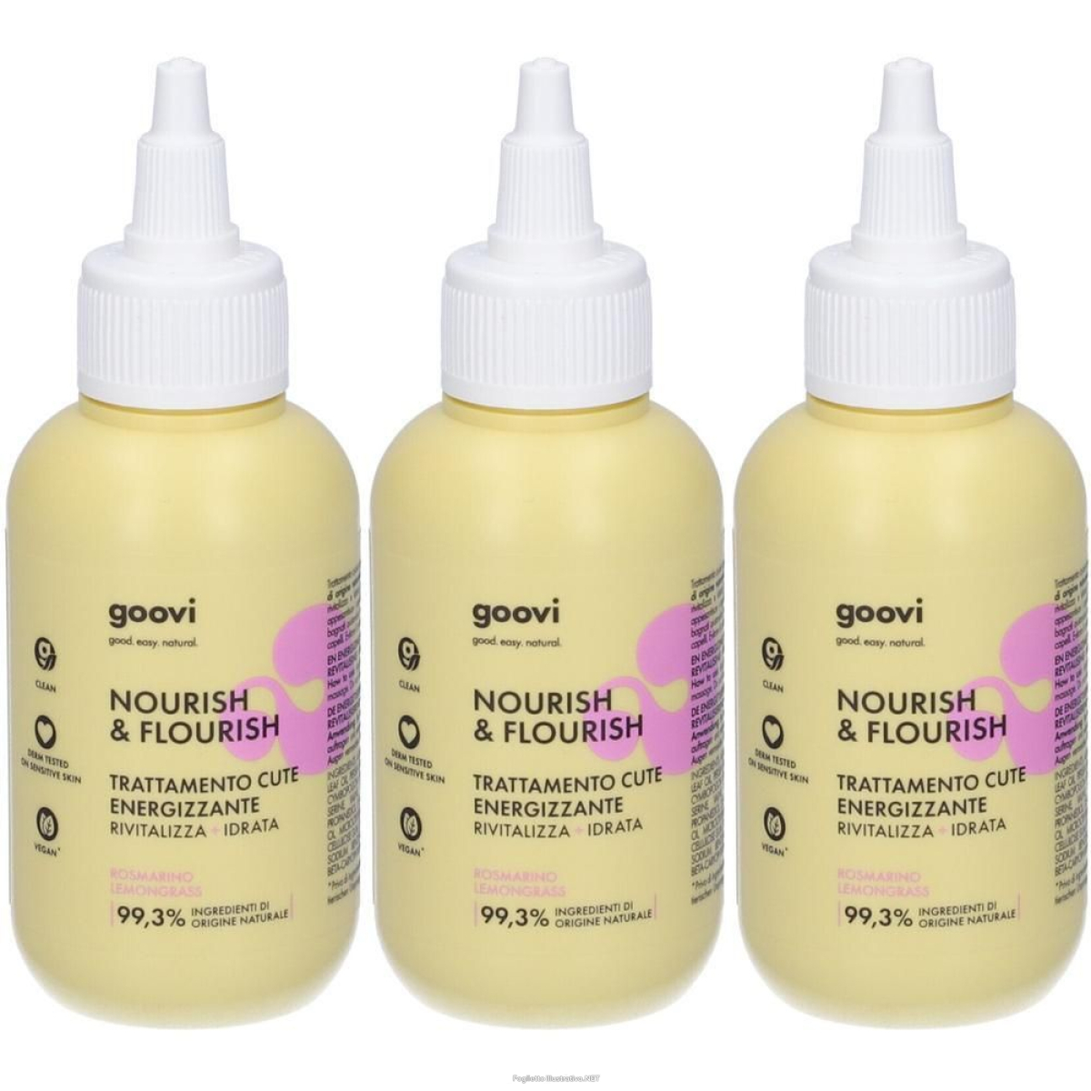 Acquista Online goovi nourish & trattamento cute energizzante 3x100 ml e Cerca il miglior prezzo