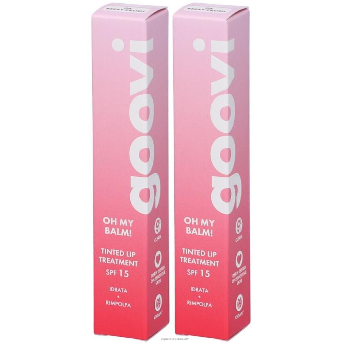 Acquista Online goovi oh my balm! tinted lip treatment tonalità 04 berry crush 2x10 ml e Cerca il miglior prezzo