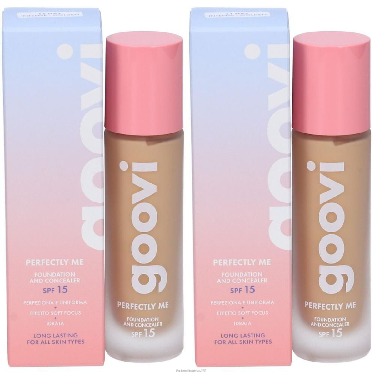 Acquista Online goovi perfectly me fondotinta e correttore tonalità 11 hay-golden 2x1 e Cerca il miglior prezzo