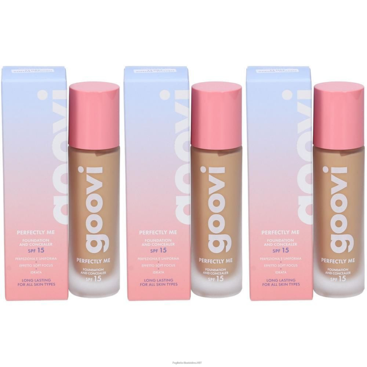 Acquista Online goovi perfectly me fondotinta e correttore tonalità 11 hay-golden 3x1 e Cerca il miglior prezzo