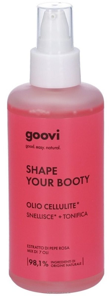 Acquista Online goovi shape your booty olio cellulite 150 ml snellisce e tonica e Cerca il miglior prezzo