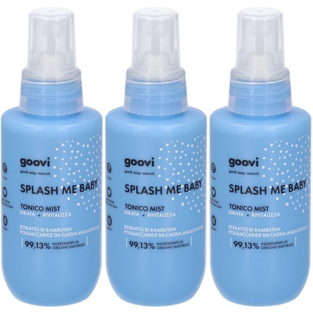 Acquista Online Goovi splash me baby tonico mist viso idratante 3x100 ml e Cerca il miglior prezzo