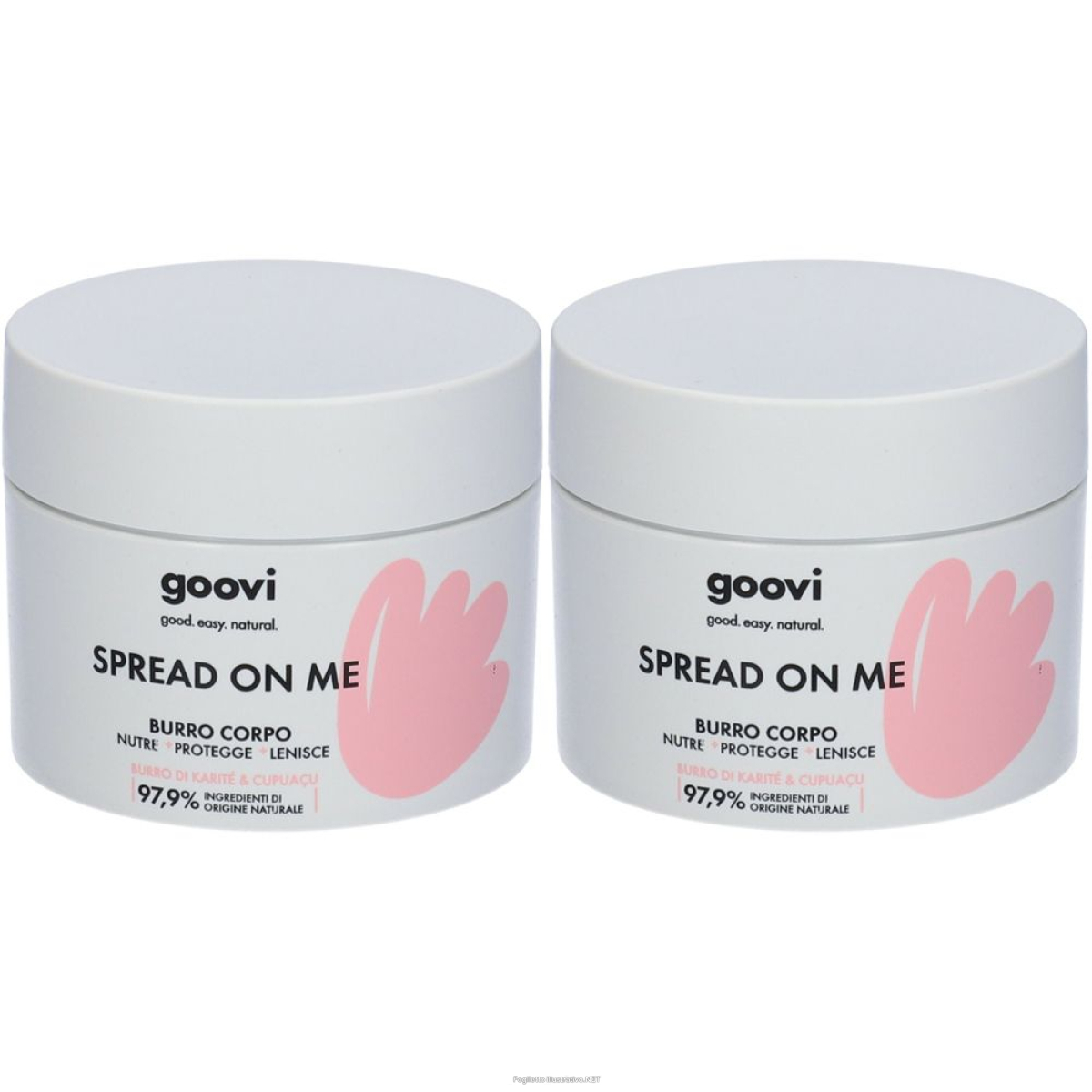 Acquista Online goovi spread on me burro corpo set da 2 2x221 g crema e Cerca il miglior prezzo