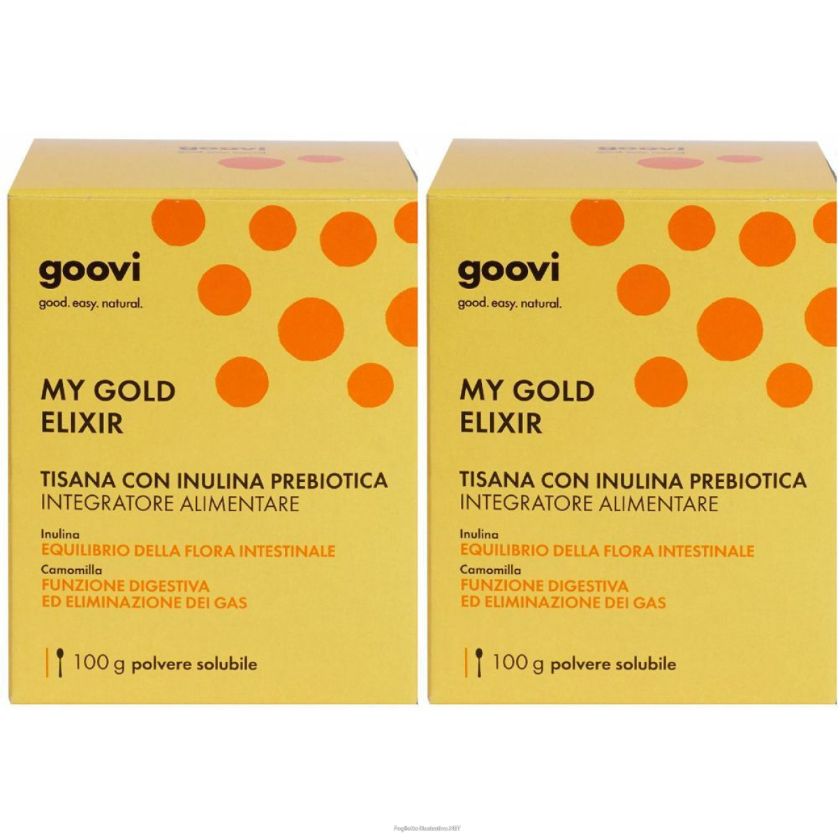 Acquista Online goovi tisana digestione e gonfiore my gold elixir set da 2 2x100 g tè e Cerca il miglior prezzo