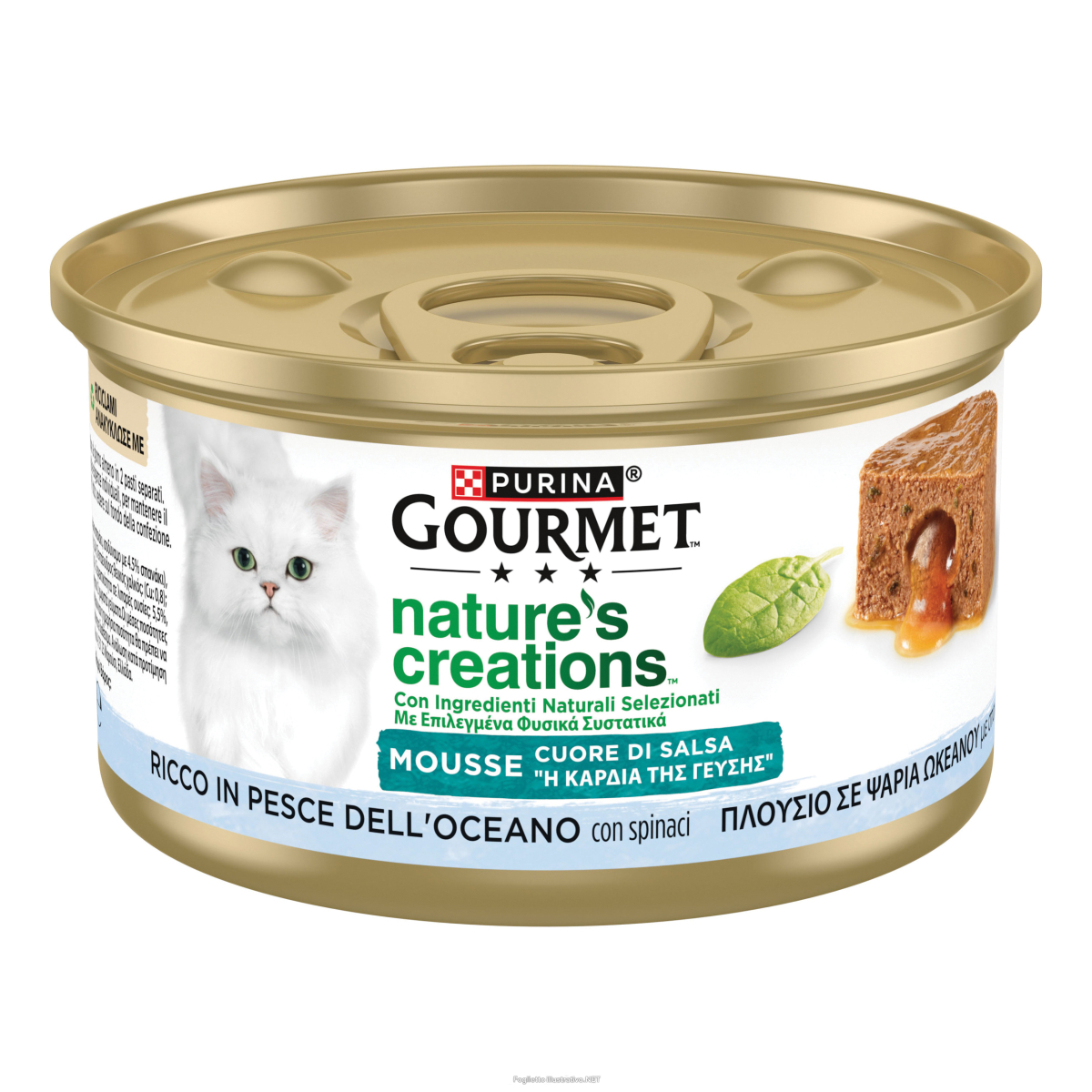 Acquista Online gourmet nature's creations mousse cuore di salsa pesce dell'oceano e spinaci 85 g e Cerca il miglior prezzo