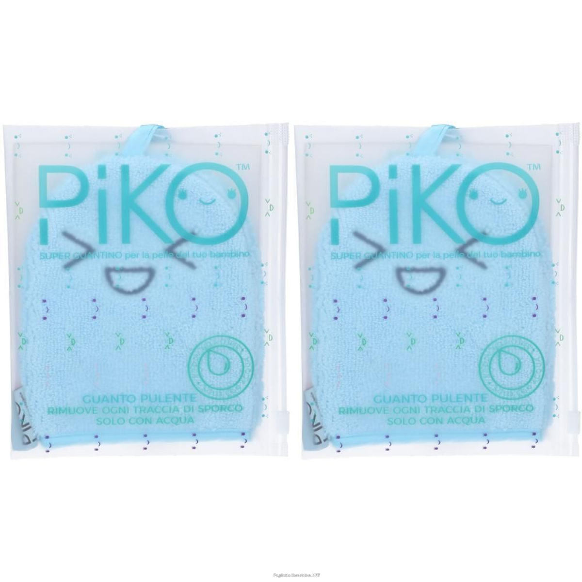 Acquista Online gr farma piko guanto in microfibra azzurro 2x1 st e Cerca il miglior prezzo