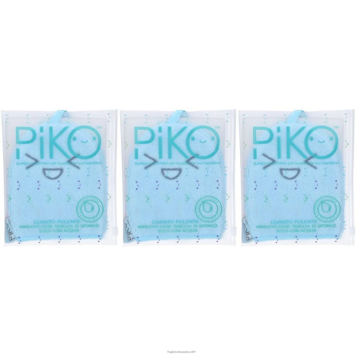 Acquista Online gr farma piko guanto in microfibra azzurro 3x1 st e Cerca il miglior prezzo