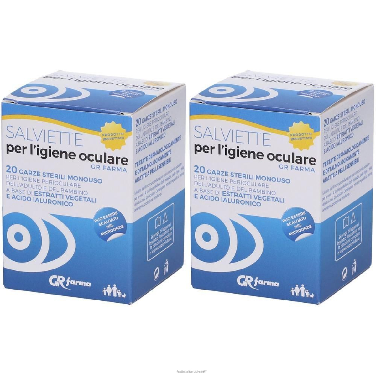Acquista Online gr farma salviette per l'igiene oculare 2x20x1,2 ml e Cerca il miglior prezzo