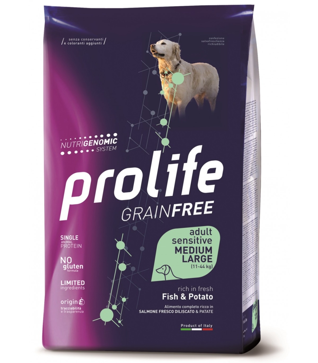 Acquista Online Grainfree adult sensitive pesce e patate - alimento completo per cani adulti sensibili medium large 2,5 kg e Cerca il miglior prezzo