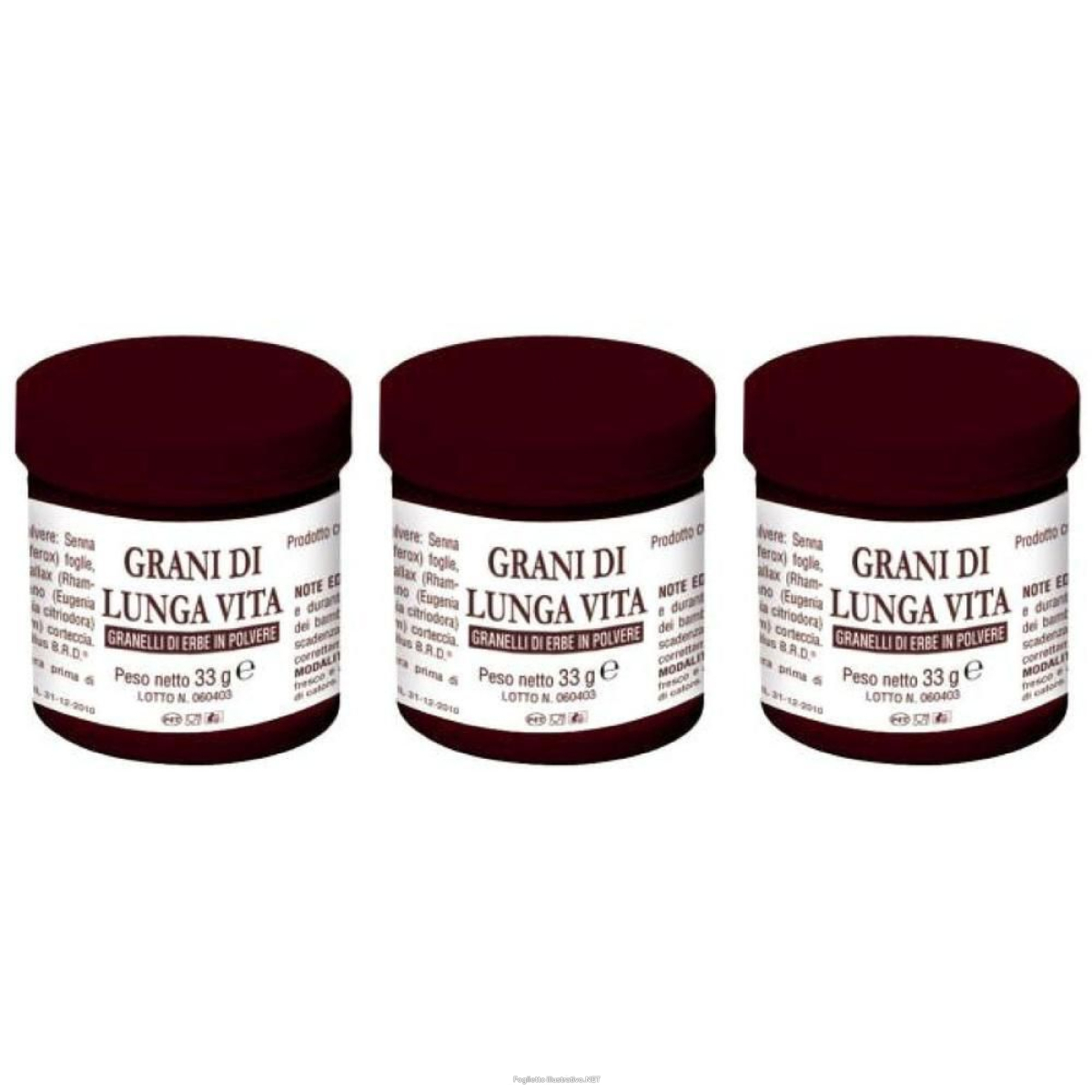 Acquista Online grani di lunga vita 3x33 g capsule e Cerca il miglior prezzo