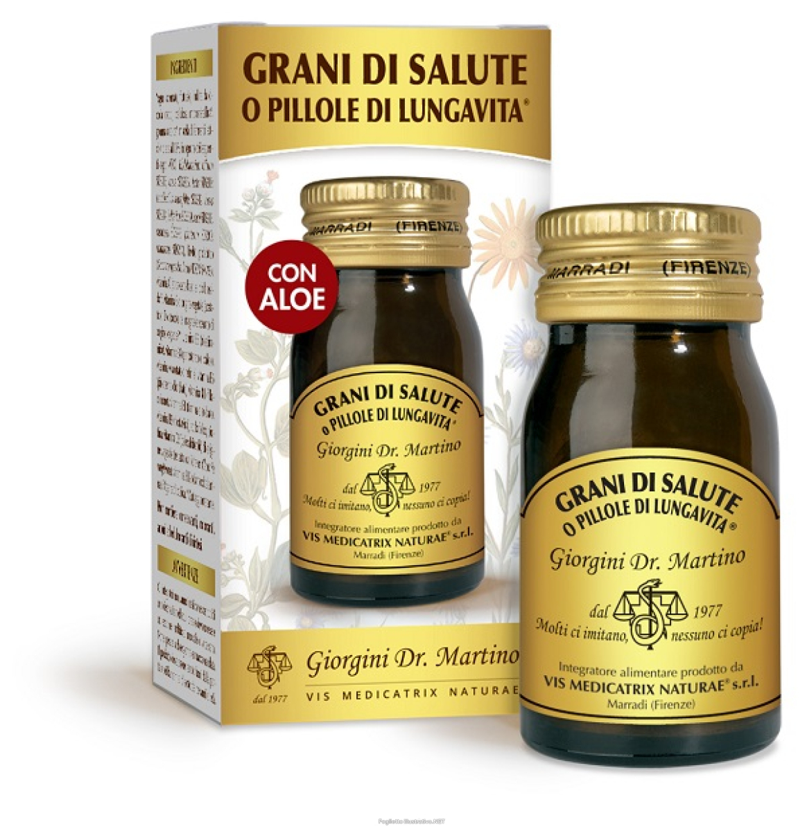 Acquista Online grani di salute lungavita integratore per il transito intestinale 50 pezzi 30 grammi e Cerca il miglior prezzo