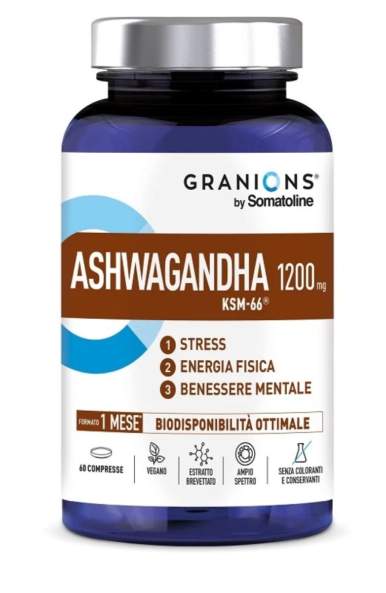 Acquista Online Granions by somatoline ashwagandha 1200 mg 60 compresse e Cerca il miglior prezzo