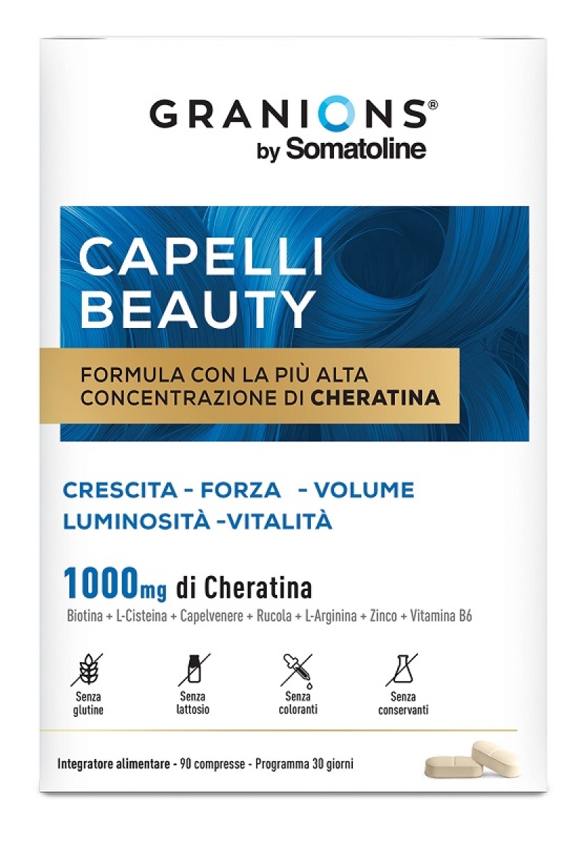 Acquista Online Granions by somatoline capelli beauty cheratina 1000 mg 90 compresse e Cerca il miglior prezzo