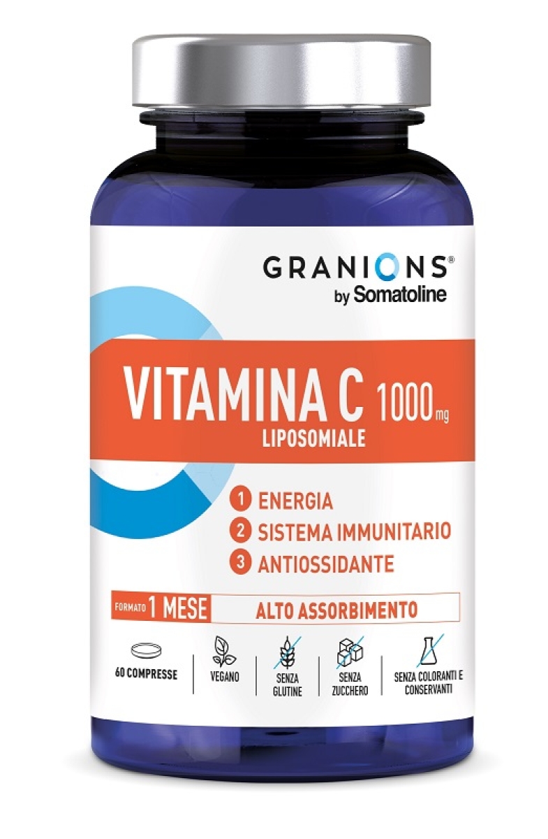 Acquista Online Granions by somatoline vitamina c liposomiale 1000 mg 60 compresse senza glutine e Cerca il miglior prezzo