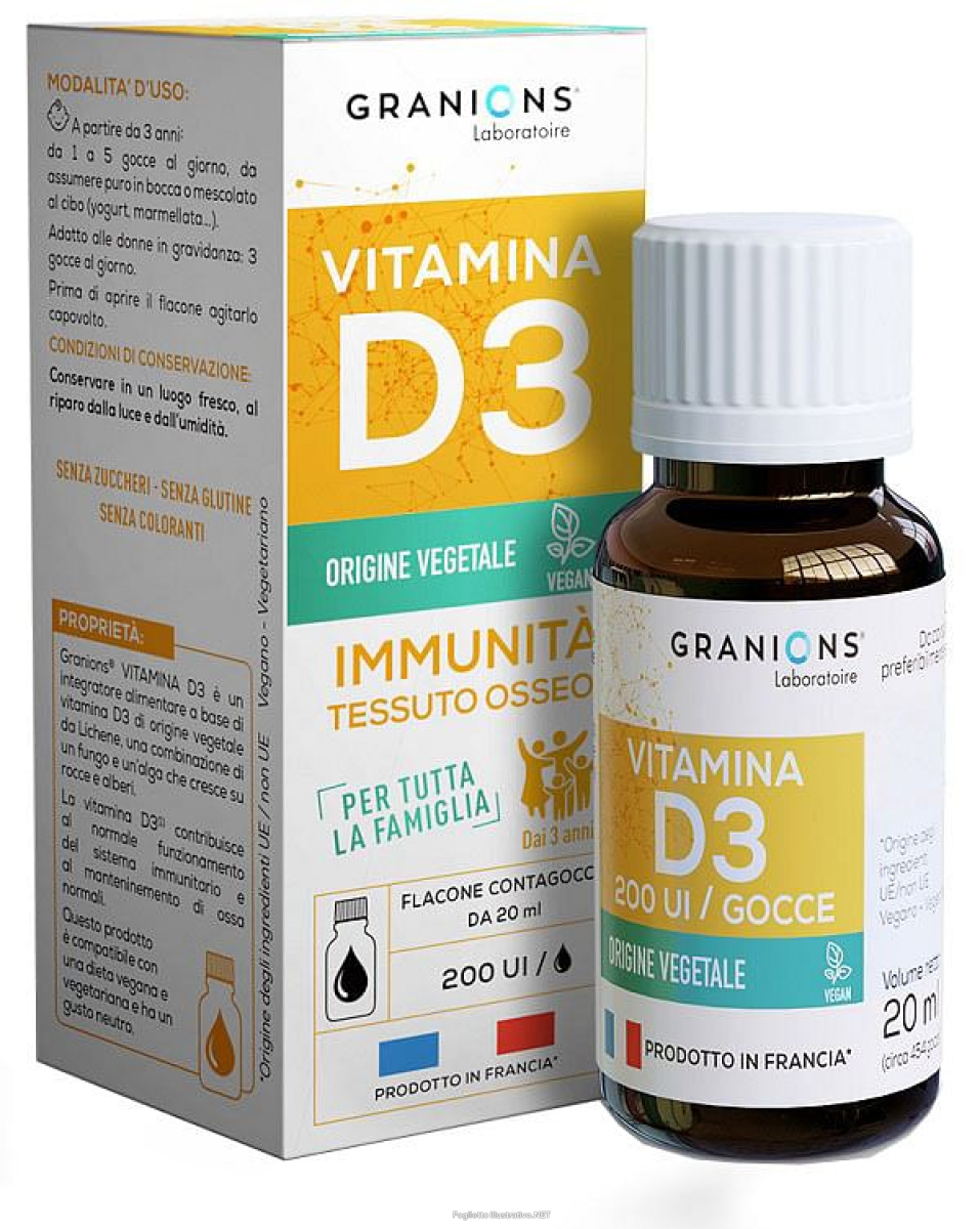 Acquista Online granions vit.d3 gocce 20ml e Cerca il miglior prezzo