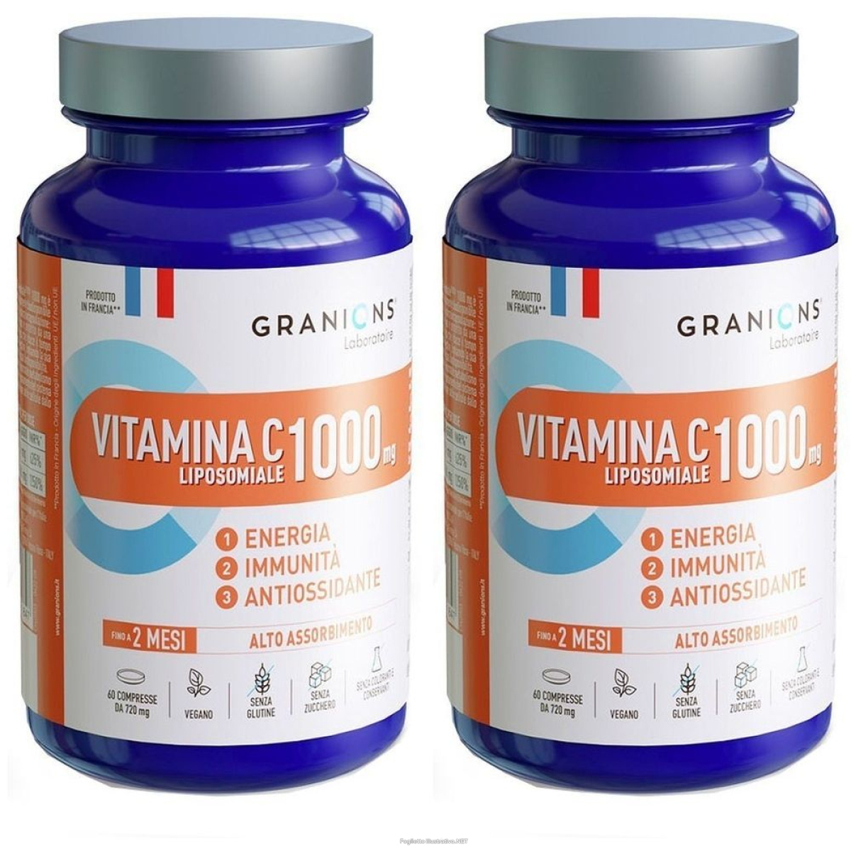 Acquista Online granions vitamina c liposomiale compresse set da 2 2x43 g e Cerca il miglior prezzo