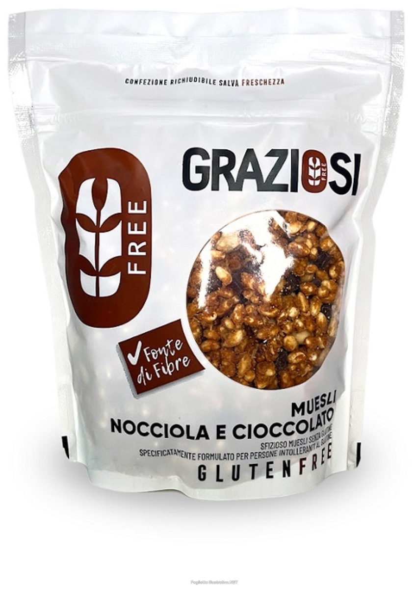 Acquista Online graziosi muesli nocciola e cioccolato senza glutine 280 grammi e Cerca il miglior prezzo