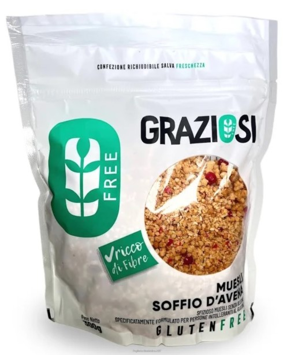 Acquista Online graziosi muesli soffio d'avena senza glutine 300 grammi e Cerca il miglior prezzo