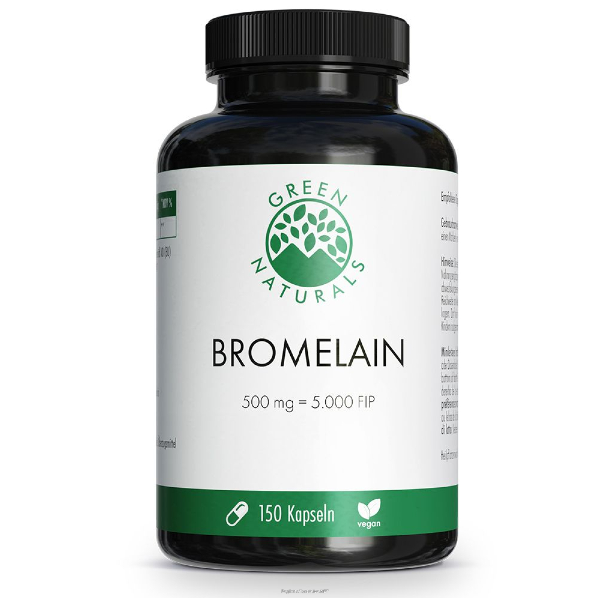 Acquista Online green naturals bromelain 500 mg vegan 150 pz capsule e Cerca il miglior prezzo