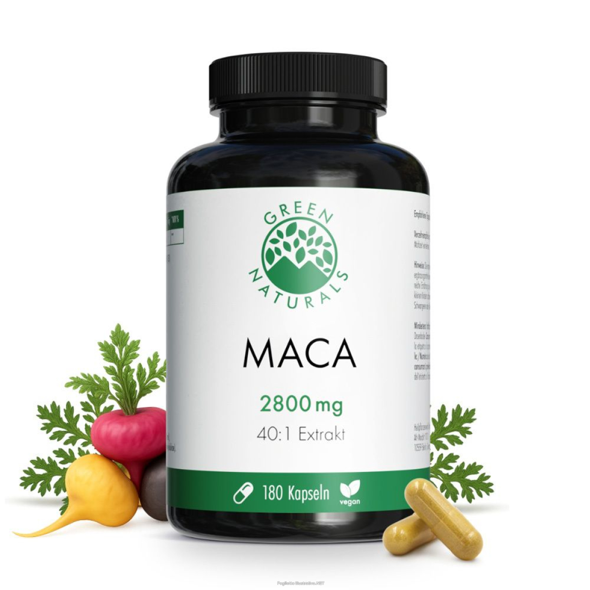 Acquista Online green naturals® maca 2800 mg ad alta concentrazione 40:1 vegano 180 pz e Cerca il miglior prezzo