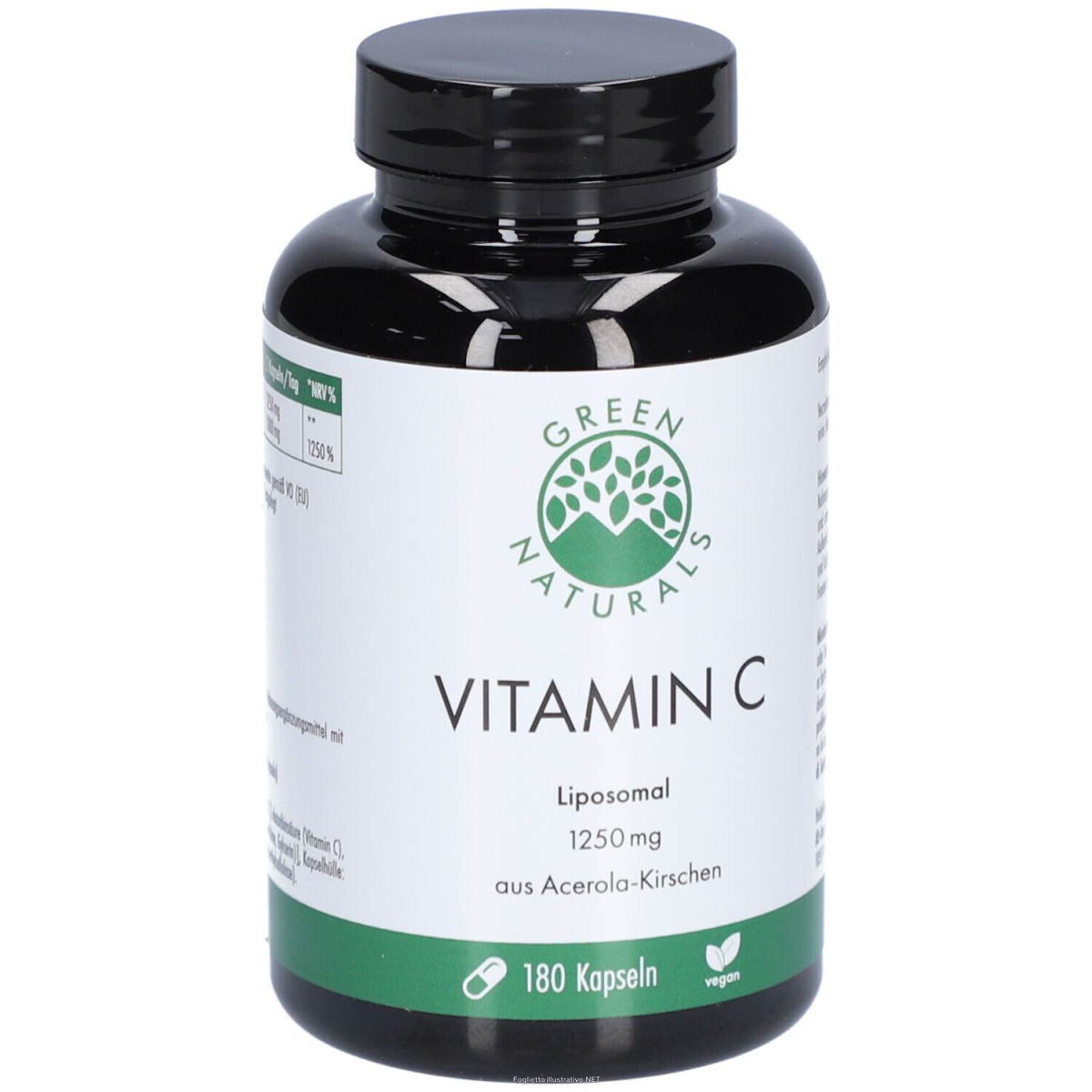 Acquista Online green naturals® vitamina c 1250 mg liposomiale vegano 180 pz capsule e Cerca il miglior prezzo