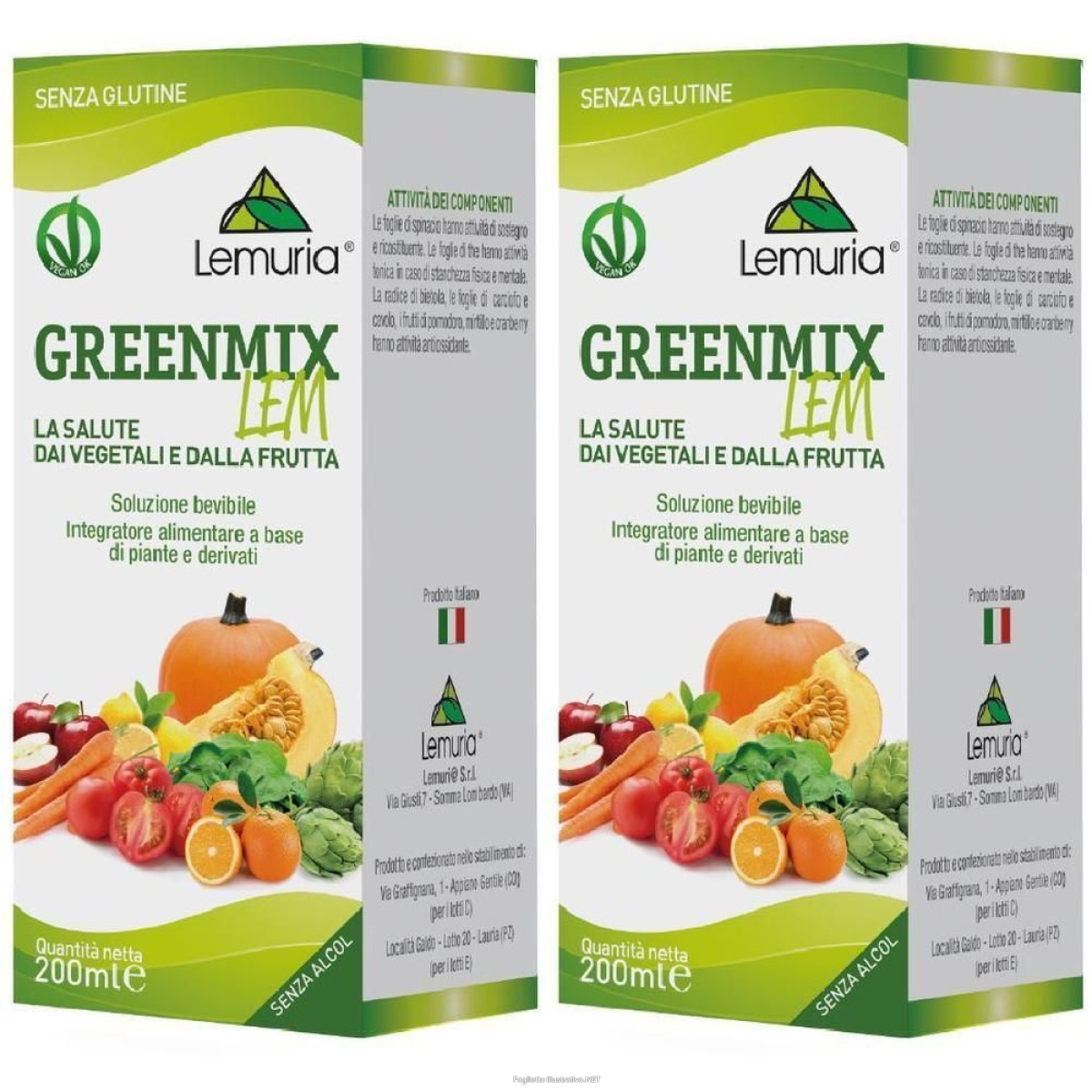 Acquista Online greenmixlem 2x200 ml soluzione orale e Cerca il miglior prezzo