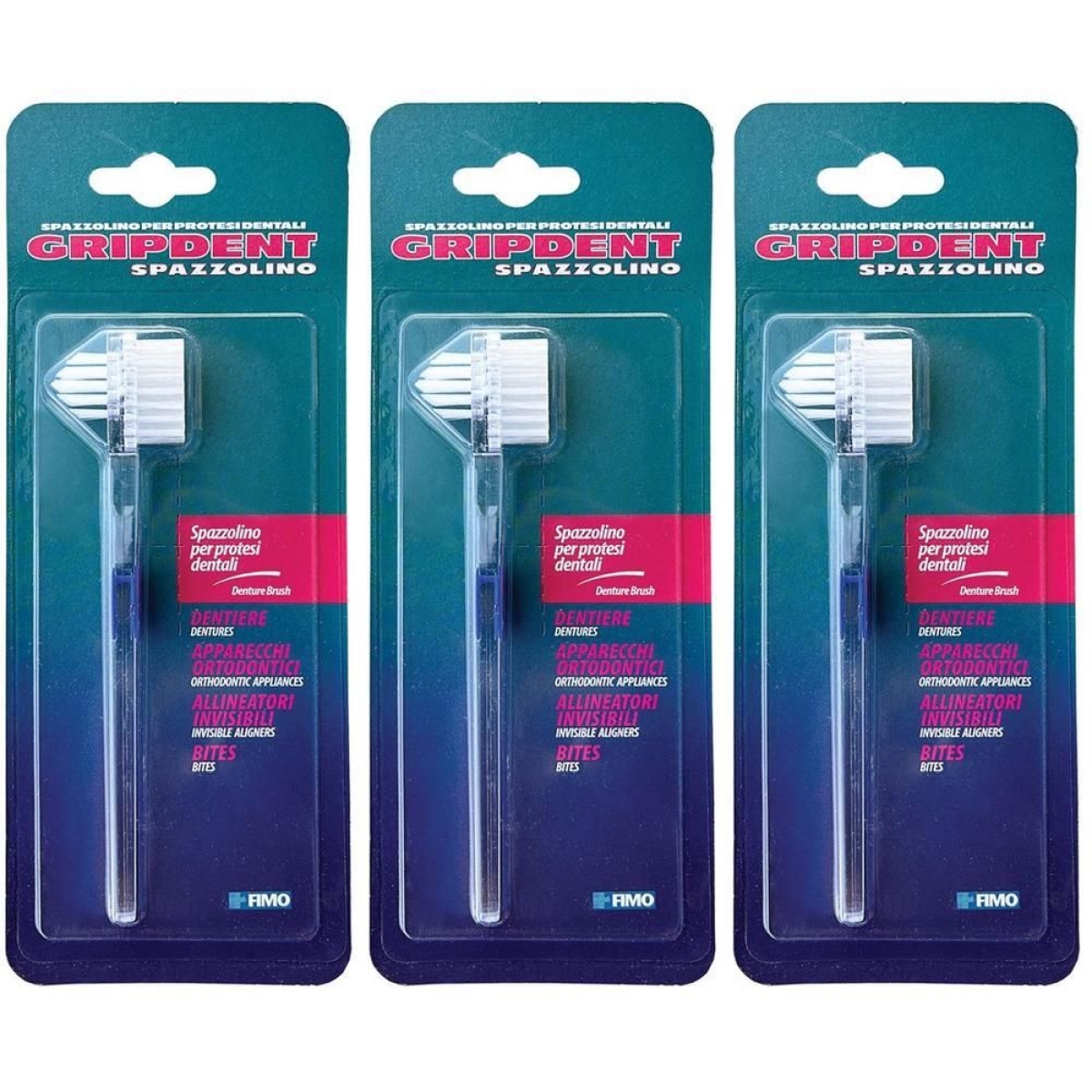 Acquista Online gripdent spazzolino per protesi dentali 3x1 st e Cerca il miglior prezzo