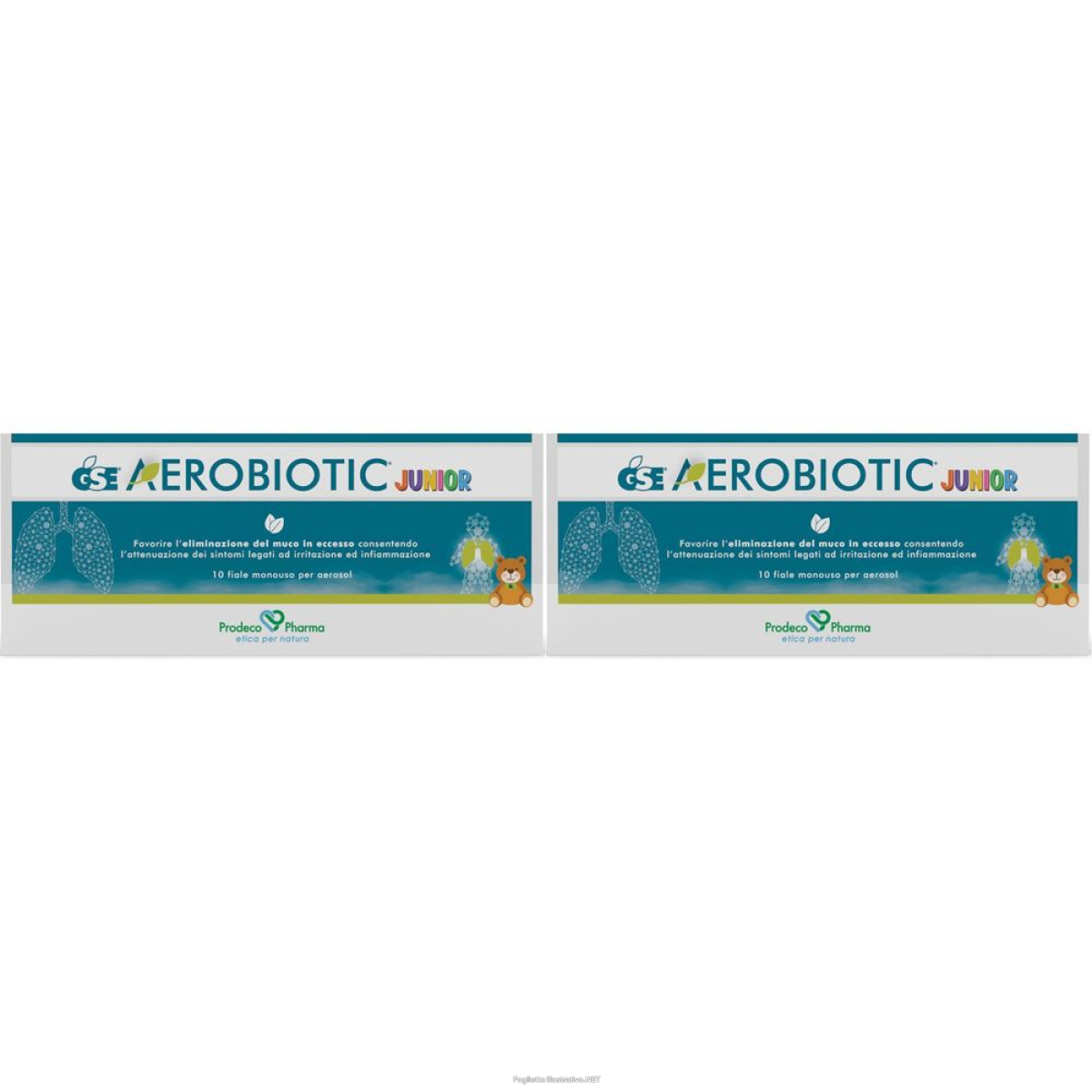 Acquista Online gse® aerobiotic junior set da 2 2x10x5 ml soluzione per nebulizzatore e Cerca il miglior prezzo