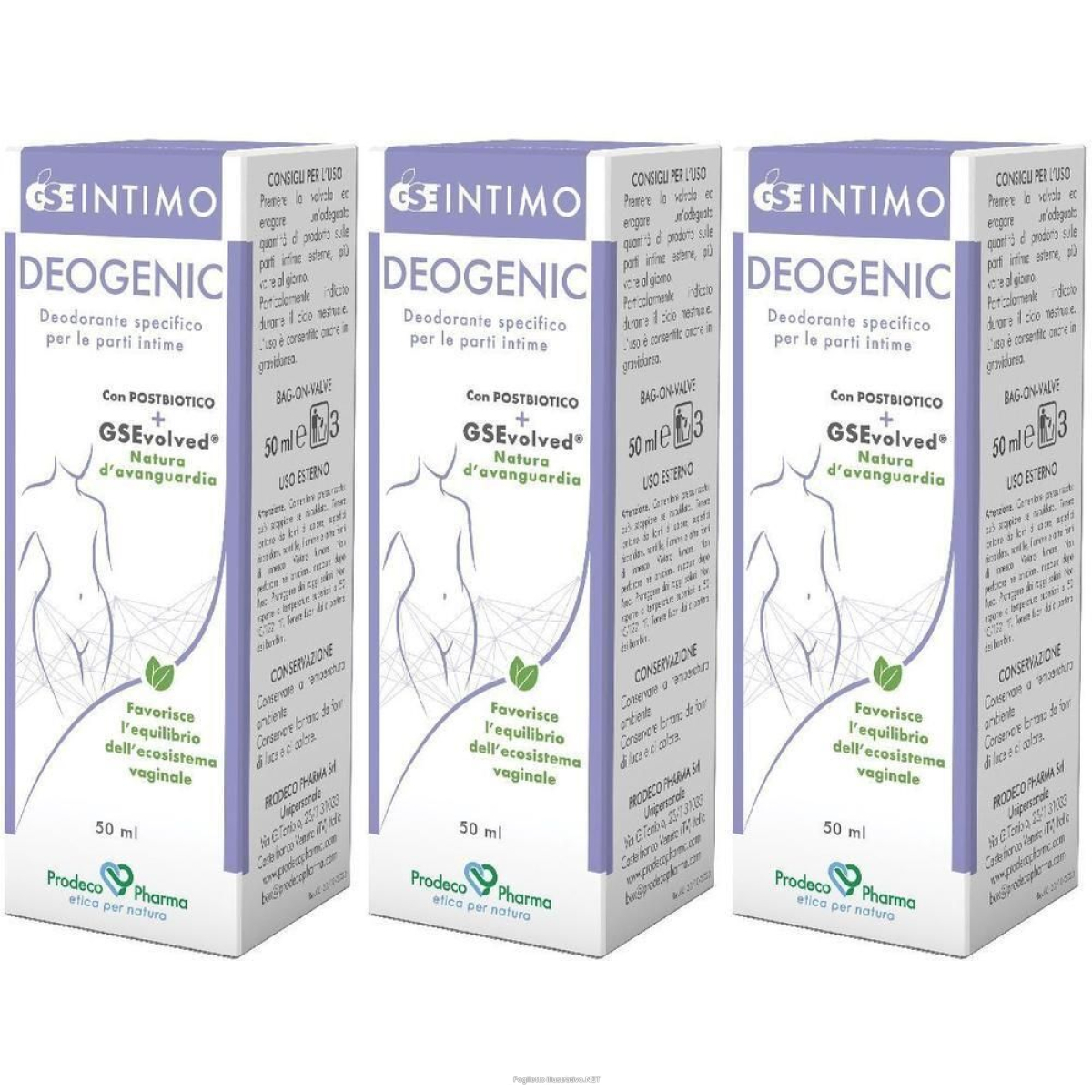 Acquista Online gse intimo deogenic spray 3x50 ml e Cerca il miglior prezzo
