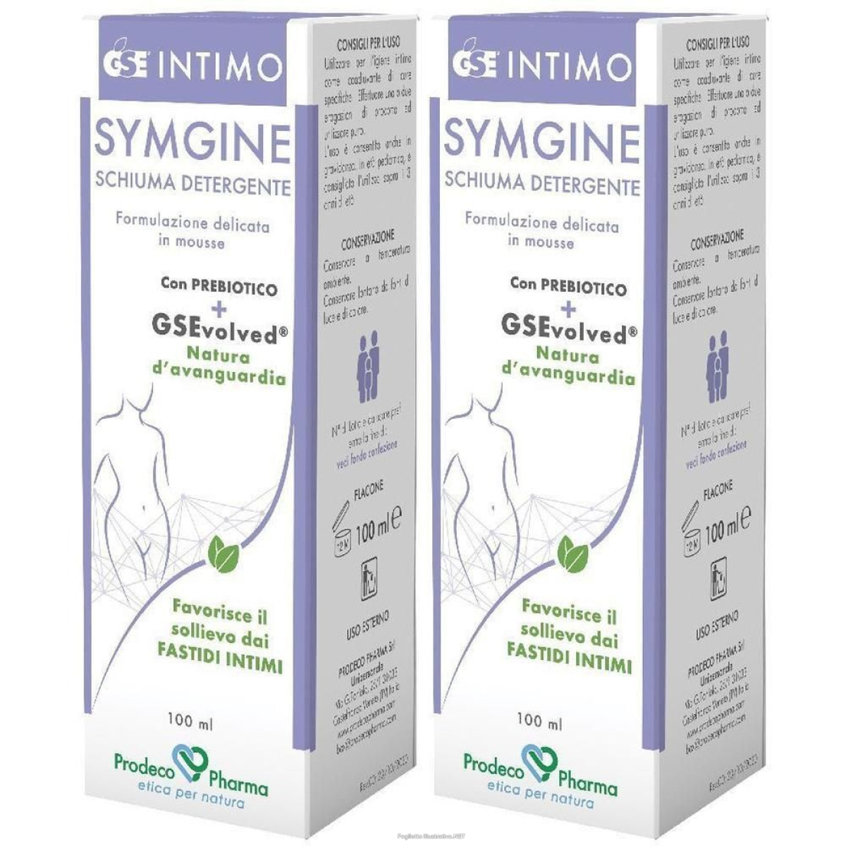 Acquista Online gse intimo symgine schiuma detergente 100 ml 2x100 ml e Cerca il miglior prezzo
