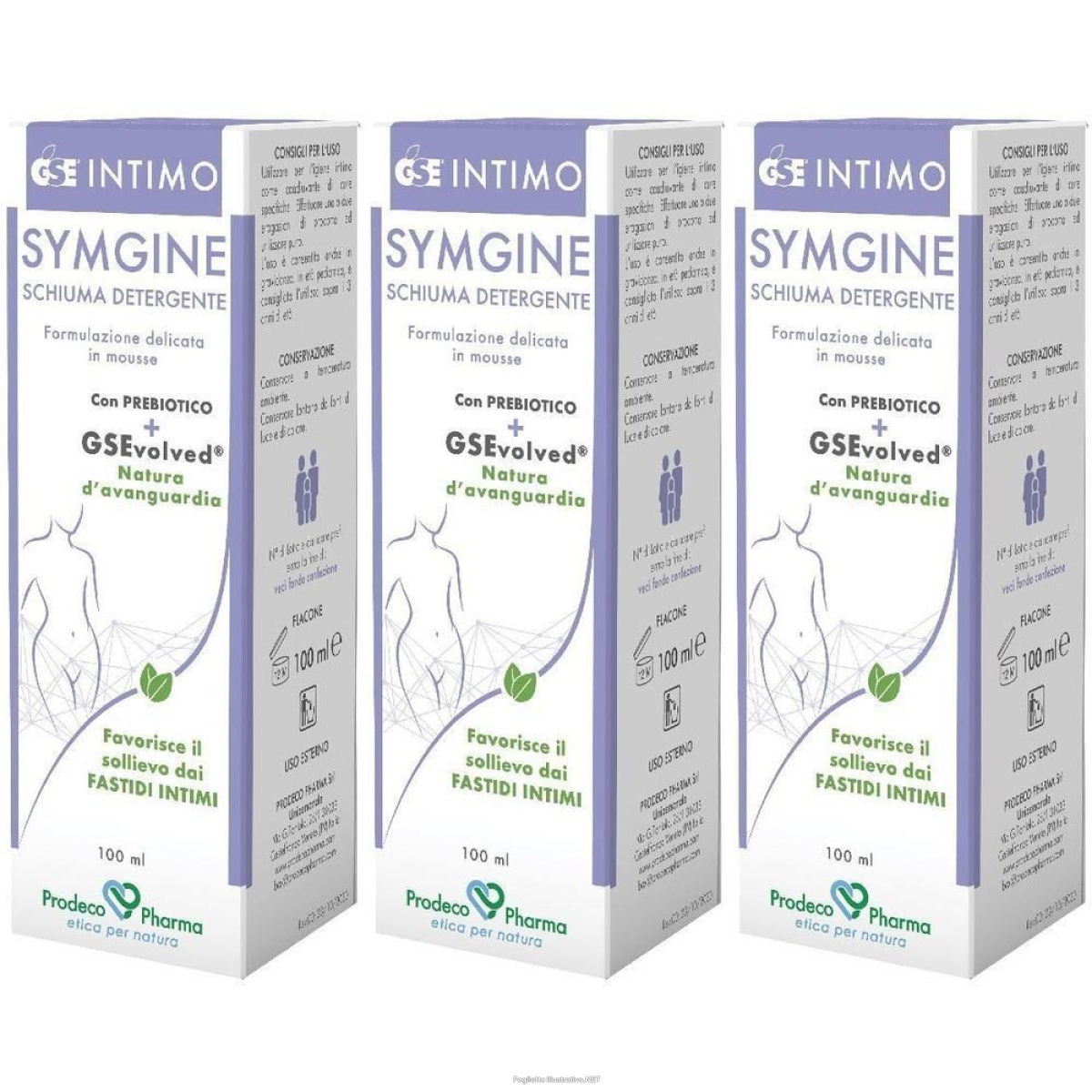 Acquista Online gse intimo symgine schiuma detergente 100 ml 3x100 ml e Cerca il miglior prezzo
