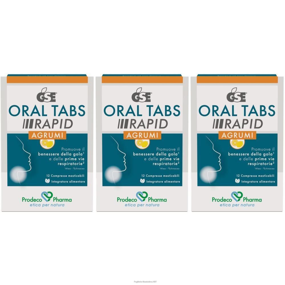 Acquista Online gse oral tabs rapid agrumi 12 compresse masticabili 3x18 g m e Cerca il miglior prezzo