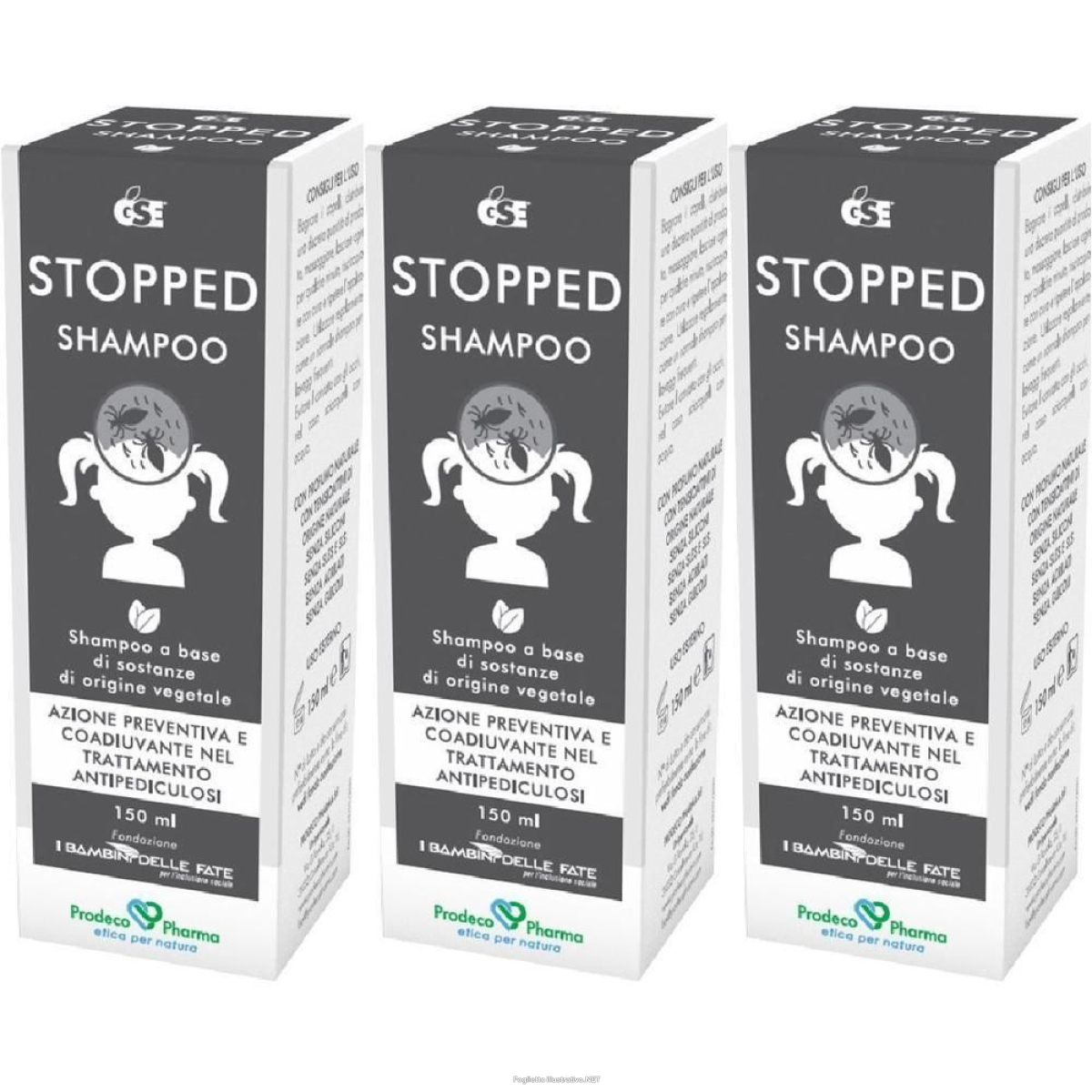Acquista Online gse stopped shampoo 150 ml 3x150 ml e Cerca il miglior prezzo
