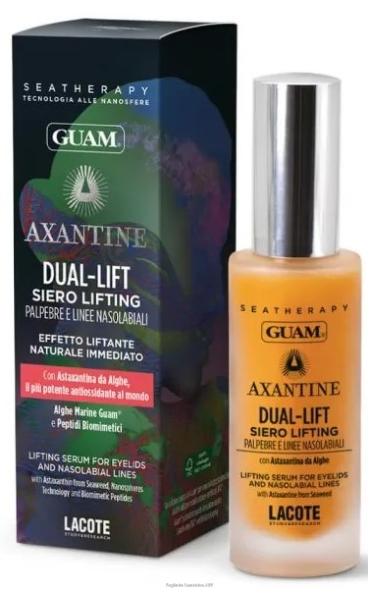 Acquista Online guam axantine dual-lift siero lifting palpebre e linee nasolabiali 30ml e Cerca il miglior prezzo