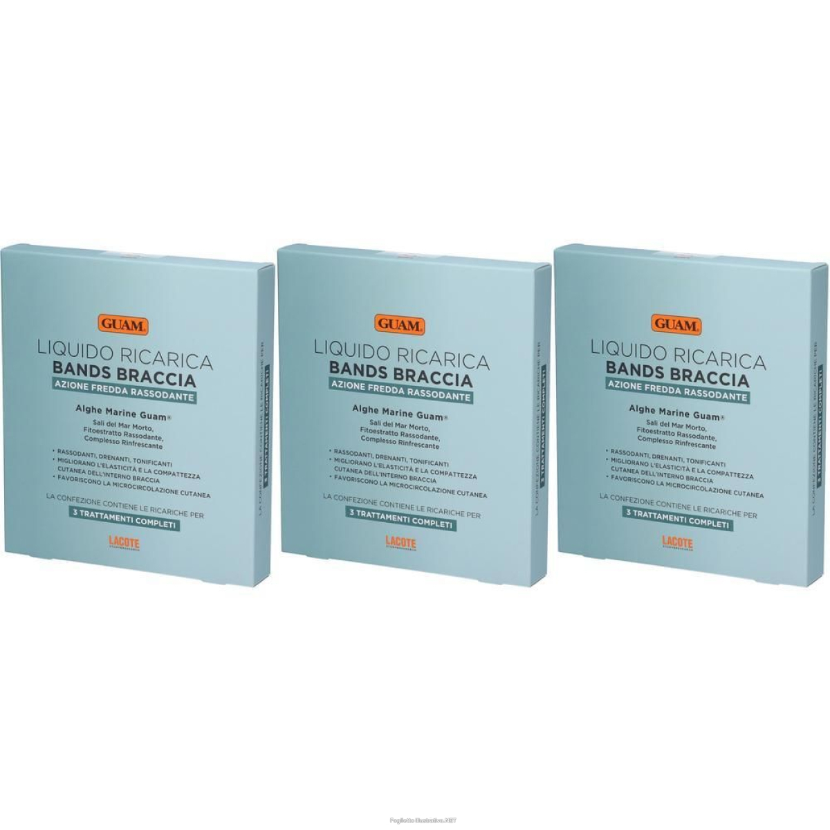 Acquista Online guam bands braccia ricarica 3 buste 3x3 st e Cerca il miglior prezzo