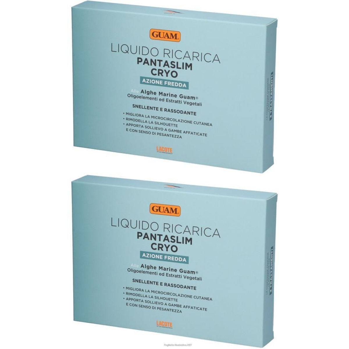 Acquista Online guam® buste liquido ricarica pantaslim cryo 2x1 st e Cerca il miglior prezzo