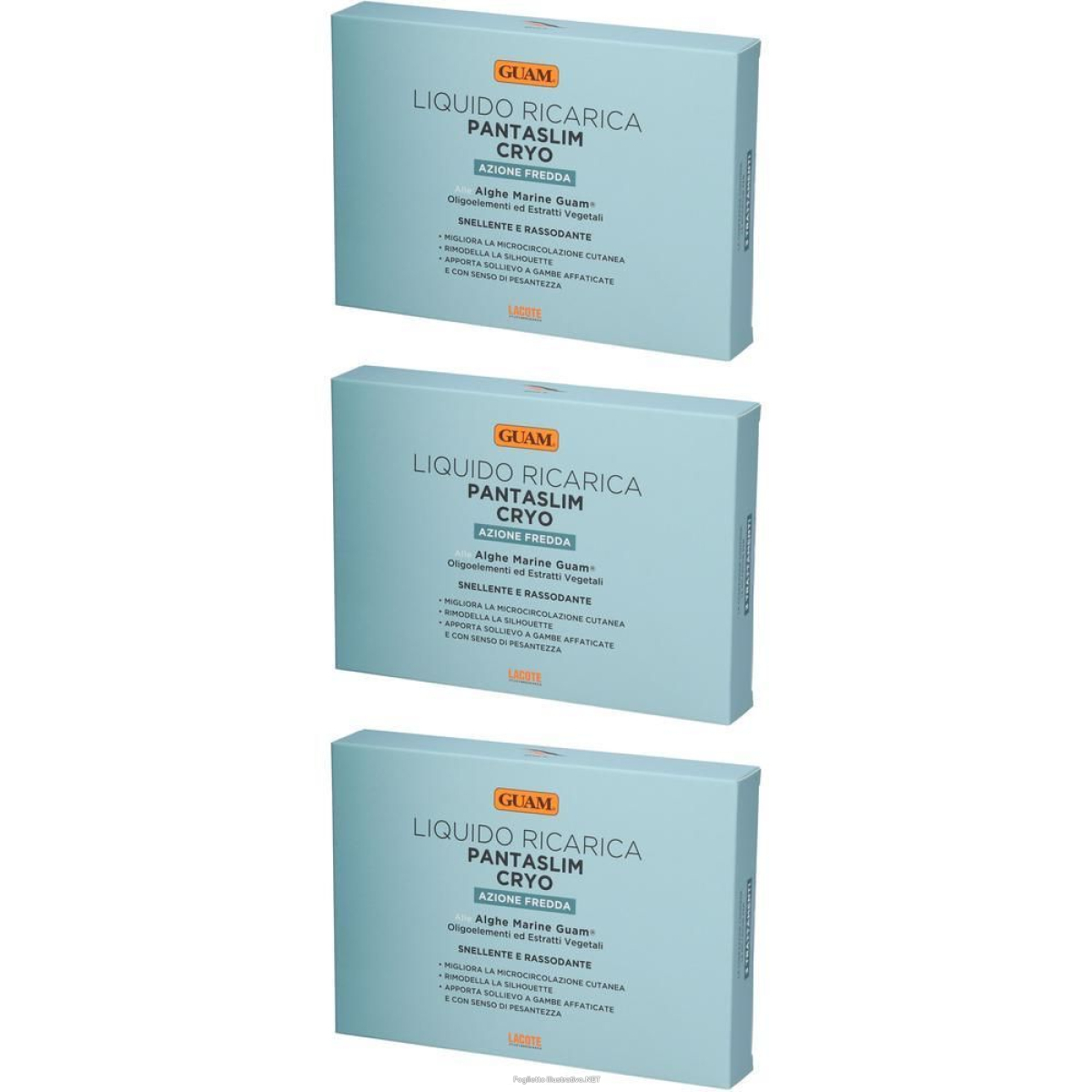 Acquista Online guam® buste liquido ricarica pantaslim cryo 3x1 st e Cerca il miglior prezzo