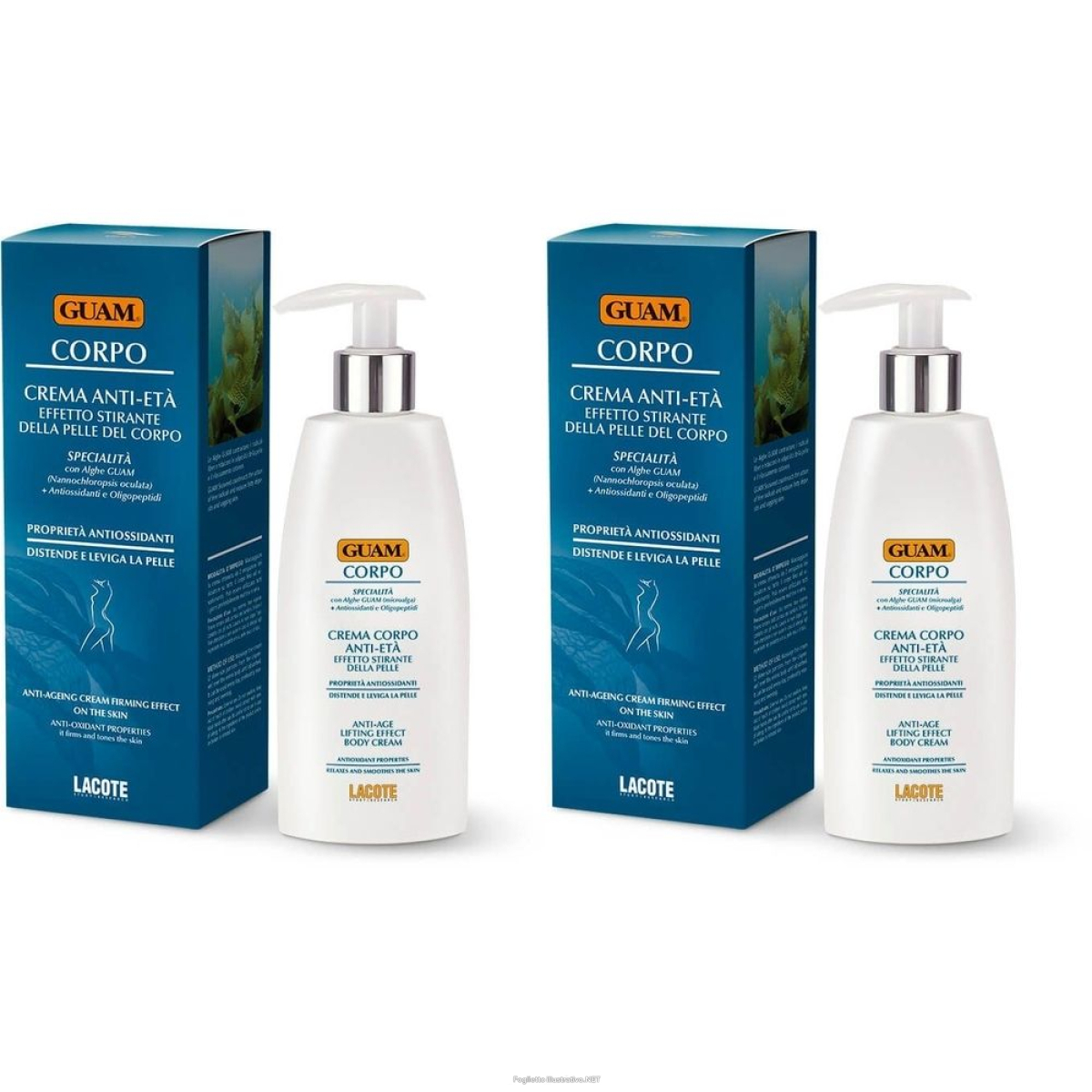 Acquista Online guam® crema anti-età corpo effetto stirante della pelle set da 2 2x200 e Cerca il miglior prezzo